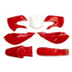 Kit plastique KLX110 Rouge